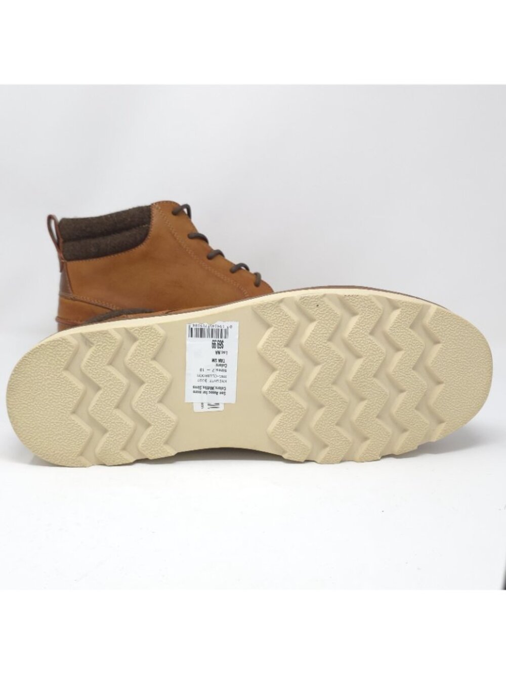 New Club Room Clifton Black Faux Leather Moc Toe Chukka Boots Men’s 10M ( - Picture 4 of 8